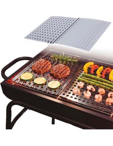 SET 2 REJILLAS ACERO BBQ