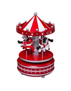 CARRUSEL MUSICAL 11,5X20CM. BCO/ROJO 2