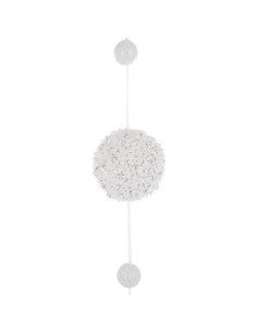 GUIRNALDA NAVIDAD 1,5M BOLAS BLANCAS 2