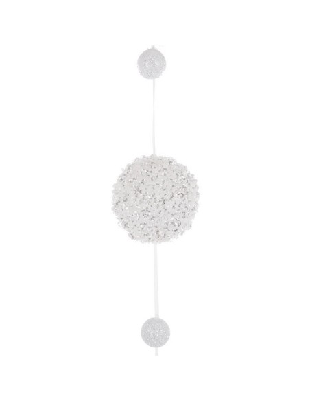 GUIRNALDA NAVIDAD 1,5M BOLAS BLANCAS