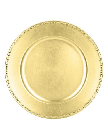 BAJO PLATO PP 33 CM. DORADO