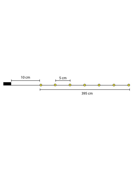 ILUMINACION 80 LUCES BCO.CALIDO A PILAS
