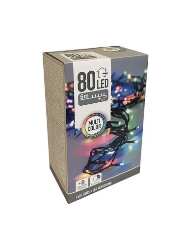 ILUMINACIÓN LED INT/EXT 80 LED MULTICOLO