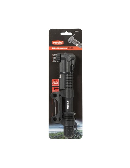 BOMBA INFLAR TELESCOP.9" MINI 100PSI RAT