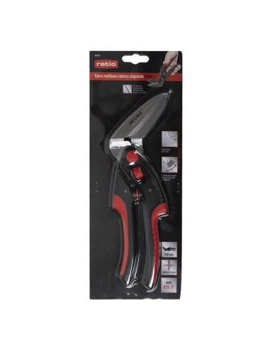 TIJERA MULTI. CABEZA ANGULAD.250MM.INOX.