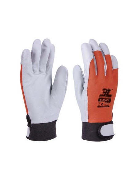 GUANTE FLOR CIERRE VELCRO  ECOVEL T/9