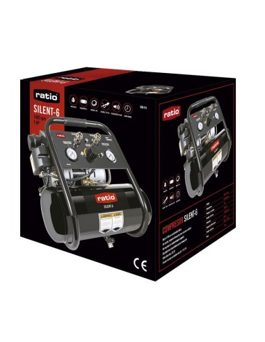 COMPRESOR PORTATIL SILENCIOSO 1HP 230V