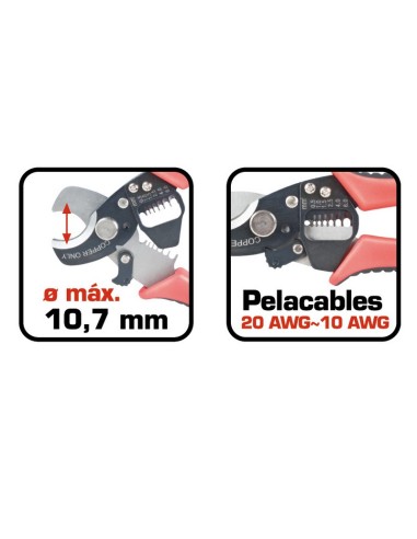 ALICATE CORTA/PELACABLES RATIO