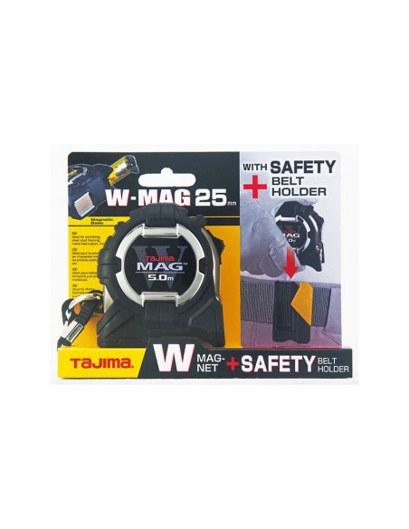 FLEXOMETRO W-MAG 25 5 MTS.MAGNET.TAJIMA