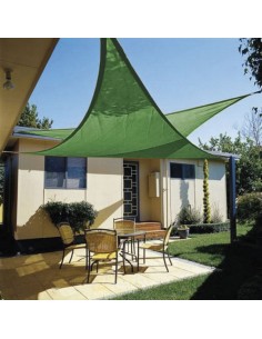 TOLDO VELA 3,6X 3,6X3.6 M. VERDE 2