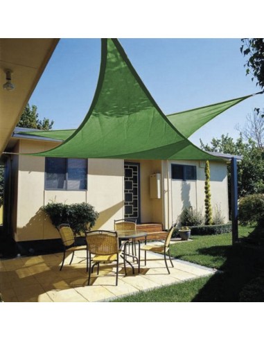 TOLDO VELA 3,6X 3,6X3.6 M. VERDE