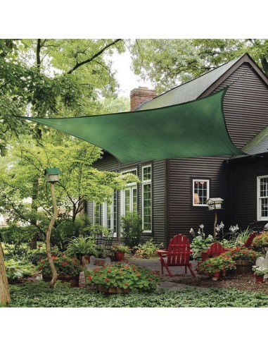 TOLDO VELA 3,6X3,6 M. VERDE