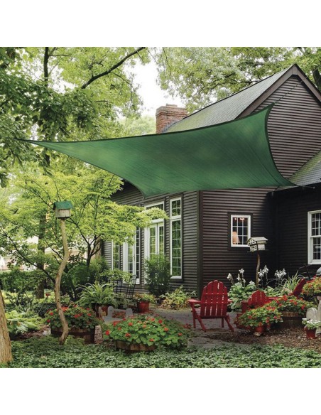 TOLDO VELA 3,6X3,6 M. VERDE