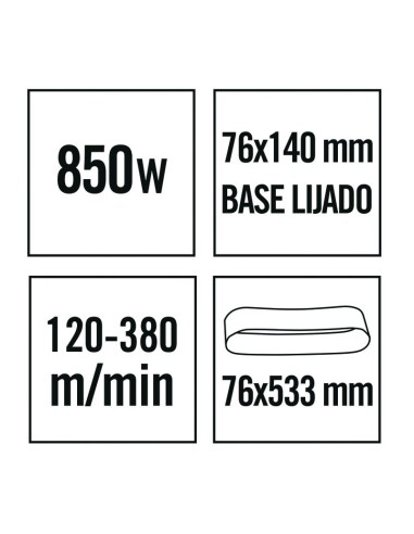 LIJADORA BANDA LR850 NM  850W