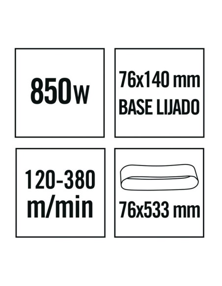 LIJADORA BANDA LR850 NM  850W