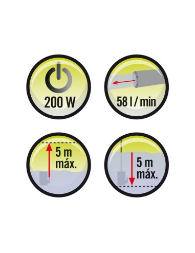 BOMBA AGUAS LIMPIAS 200 W.