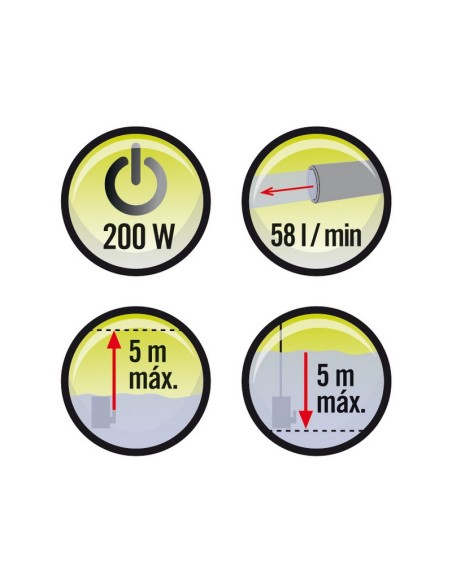 BOMBA AGUAS LIMPIAS 200 W.