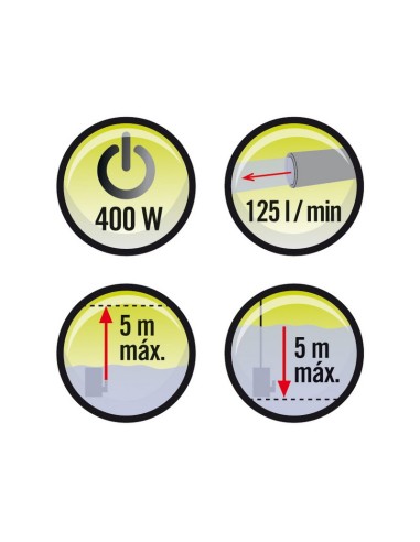 BOMBA AGUAS SUCIAS 400 W.