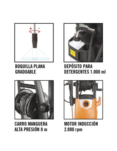 HIDROLIMPIADORA 130 BAR. 2500W. LISTA