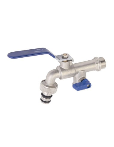 GRIFO CURVO ES.DOB.RACOR MAN.1/2X3/4X3/4