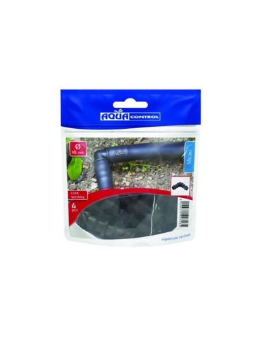 RIEGO GOTEO. CODO 16 MM. 4 UDS.