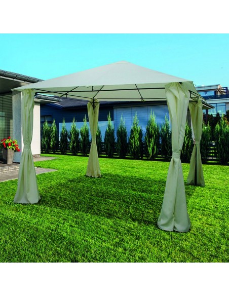 PÉRGOLA ACERO 2,97X2,97XH2,55 M