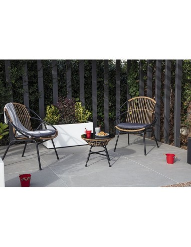 CONJUNTO 2 SILLONES+MESITA