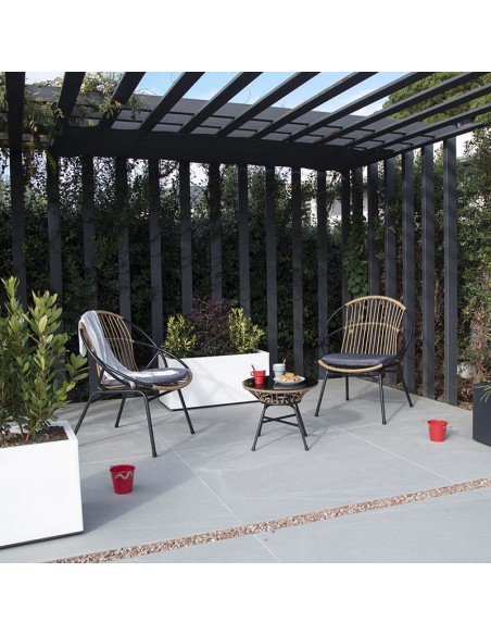 CONJUNTO 2 SILLONES+MESITA