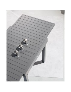 MESA EXTEN.ALUM. 90/180X90XH75 CM.GRAF. 2