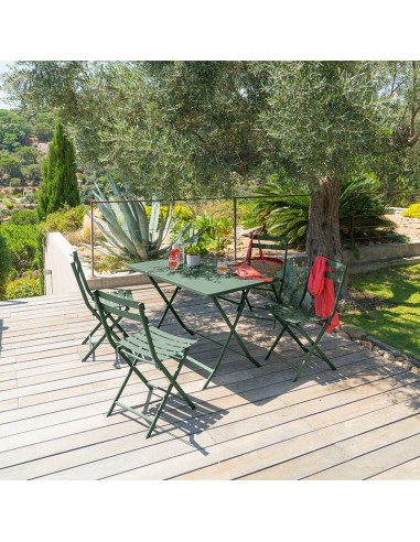SILLA METÁLICA.PLEGABLE. VERDE