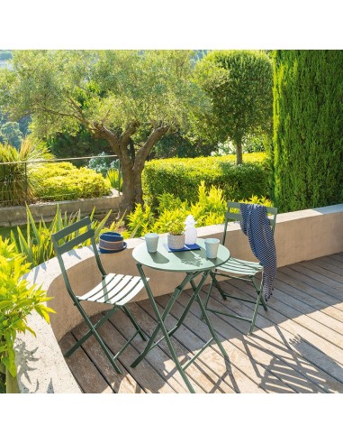 SILLA METÁLICA.PLEGABLE. VERDE