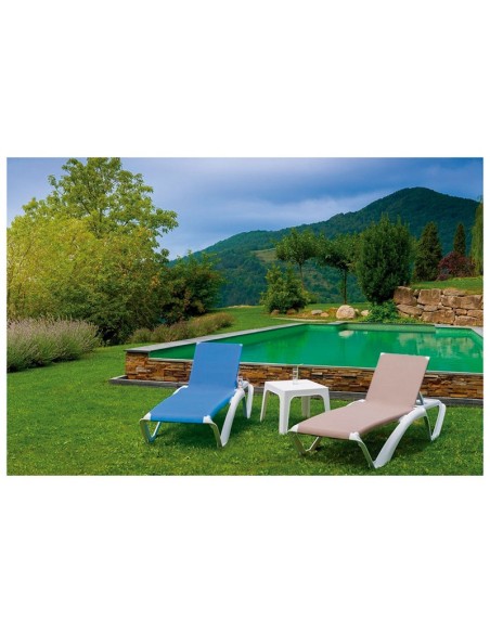 TUMBONA ACQUA 73X190X35 BLANCA/ARENA