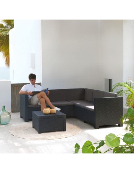 CONJUNTO RICONERO OASIS. GRAFITO