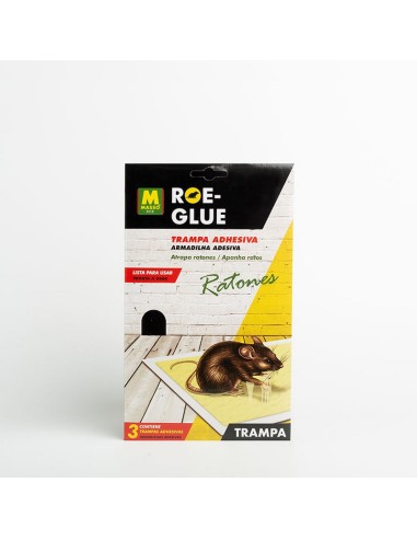 TRAMPA ADHES. RATONES ROE-GLUE (3 UDS.)
