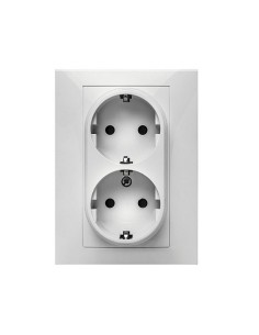 DOBLE ENCHUFE HABITAT 15 16A-250V BLANCO 2