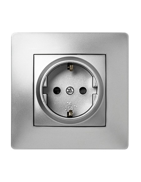 TOMA CORRIENTE HABITAT15 16A-250V ALU.