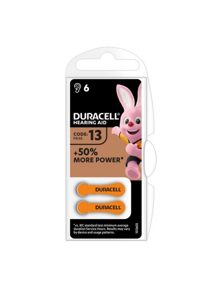 PILA AUDIFONO DA 13 DURACELL 6 UNIDADES