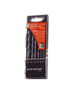 BROCA JGO.6 PCS. RECT.Ø 2-3-4-5-6-8 MM