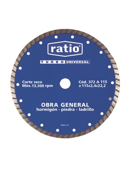 DISCO TURBO UNIVERSAL 115 MM.RATIO