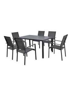 CONJUNTO COMEDOR TERRAZA 7PCS