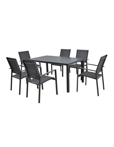 CONJUNTO COMEDOR TERRAZA 7PCS