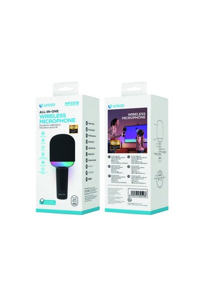 MICROFONO BT RGB NEGRO UNICO