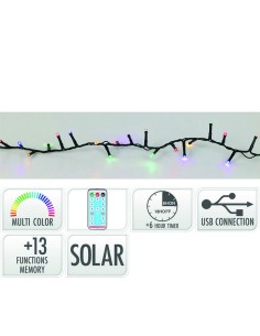 GUIRNALDA 240 LED SOLAR 10M. MULTICOLOR