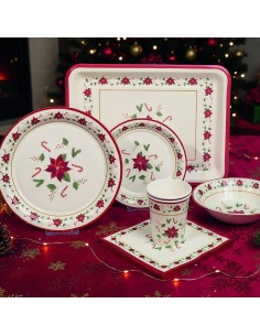 PLATOS 18 CM. NAVIDAD 8 UNIDADES