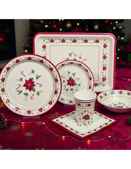 PLATOS 18 CM. NAVIDAD 8 UNIDADES