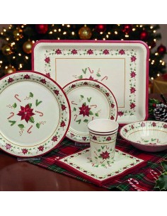 PLATOS 18 CM. NAVIDAD 8 UNIDADES 2