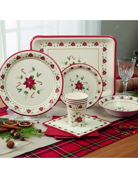 PLATOS 18 CM. NAVIDAD 8 UNIDADES