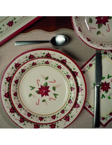 PLATOS 18 CM. NAVIDAD 8 UNIDADES