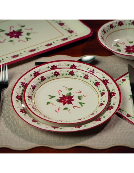 PLATOS 18 CM. NAVIDAD 8 UNIDADES