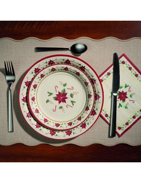 PLATOS 18 CM. NAVIDAD 8 UNIDADES